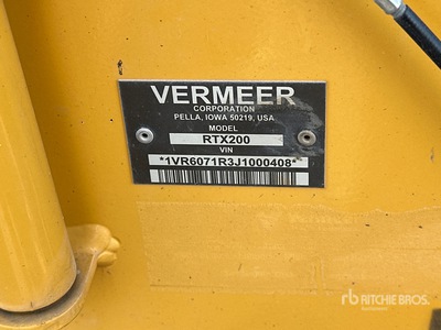 2018 Vermeer RTX200 Walk Behind Trencher
