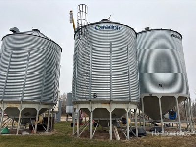 Caradon +/- 5000 bu 7 Ring Hopper Grain Bin