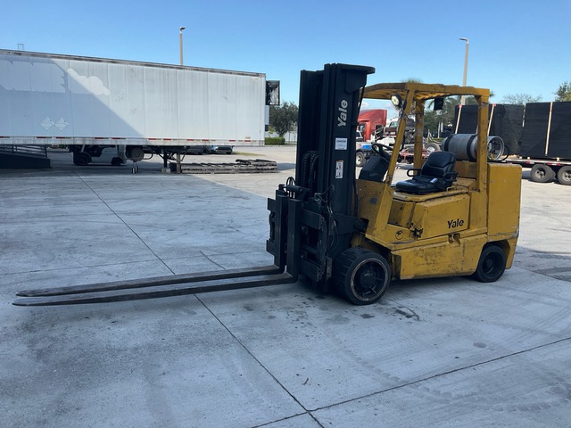 1999 Yale GLC120MGNGAE090 12000 lb Cushion Tire Forklift 1999 Yale GLC120MGNGAE090 12000 lb Cushion Tire Forklift
