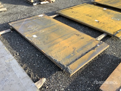 Quantity of (2) 2025 Kit Containers Steel 4 ft x 8 ft (.75 in Thick) Płyty stalowe