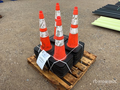 Quantity of (26) 28 in Orange Reflective Traffic Cones