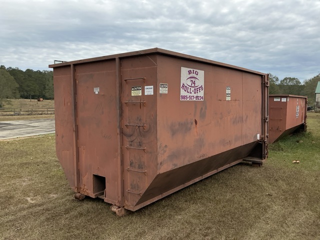 Quantity of (2) Nedland 14 ft 25 cu yd Roll-Off Container