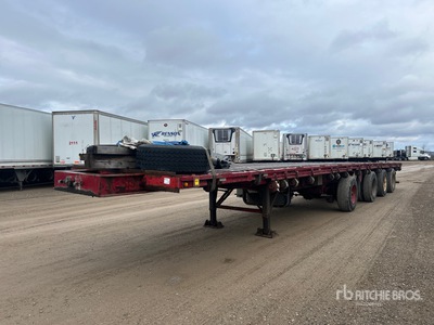 2009 Thruway 53 ft Quad/A Flatbed Trailer