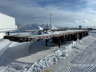 2003 Deloupe 53 ft Quad/A Flatbed Trailer