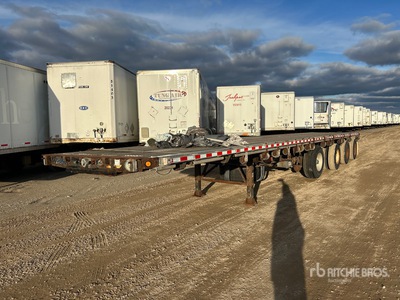 2003 Deloupe 53 ft Quad/A Flatbed Trailer