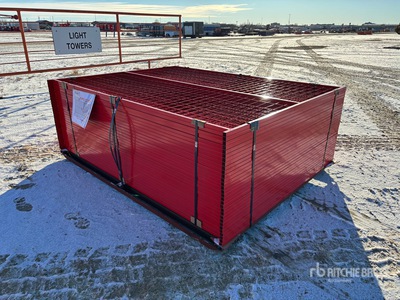Quantity of (30) Canex 6 ft x 8 ft Powder Coated bouw hek (Unused)