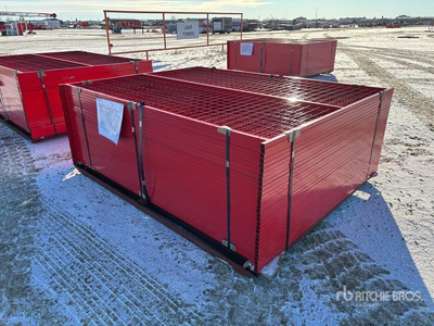 Quantity of (30) Canex 6 ft x 8 ft Powder Coated bouw hek (Unused)