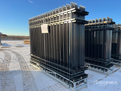 Quantity of (20) Canex 7 ft x 10 ft Wrought Iron bouw hek (Unused)