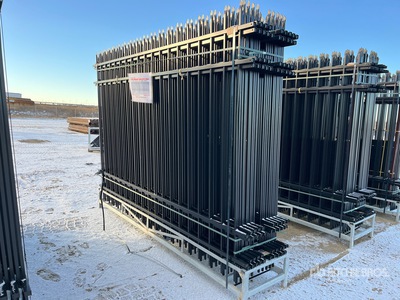 Quantity of (20) Canex 10 ft x 7 ft Wrought Iron Clôture (Unused)