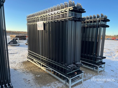 Quantity of (20) Canex 7 ft x 10 ft Wrought Iron bouw hek (Unused)