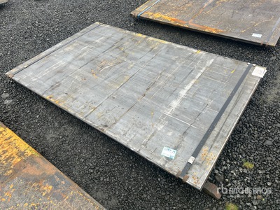 Quantity of (2) 2025 Kit Containers   5 ft x 8 ft 1 in (0.75 in Thick) Steel Plates