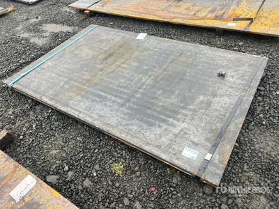 Quantity of (2) 2025 Kit Containers   x 8 ft 1 in (0.75 in Thick) Steel Plates