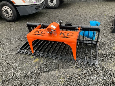 2025 Kit Containers QT-SG-S76-V3 76 in Skeleton Skid Steer Grapple Bucket (Unused)