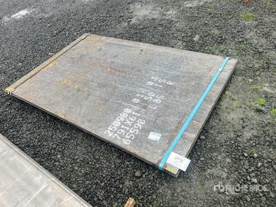 Quantity of (2) 2025 Kit Containers   5 ft 2 in x 8 ft 1 in (0.75 in Thick) Steel Plates