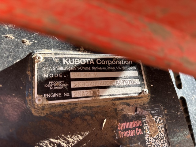 MINI CARGADOR SOBRE ORUGAS 2022 KUBOTA SVL972HFC