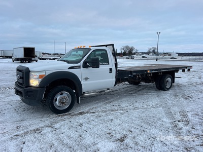 2016 Ford F-550 4x4 Flatbed Dump Truck