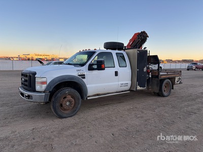 2008 Ford F-550 4x4 Extended Cab Crane Truck