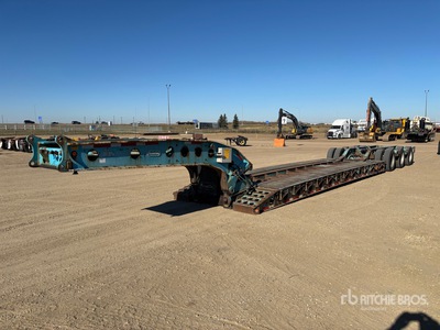 2014 Pacesetter Tri/A 26 ft - 47 ft Extendable Double Drop Removable Gooseneck Lowboy Trailer