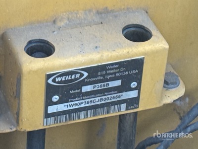 2018 Weiler P385B Asphalt Paver