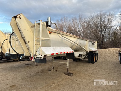 2007 Western 32 ft T/A Frameless Demolition End Dump Trailer