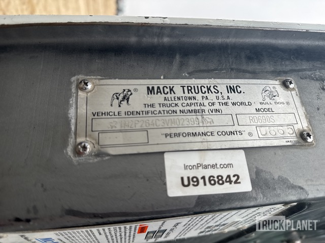 CAMIóN REVOLVEDOR 1997 MACK MCNEILUS