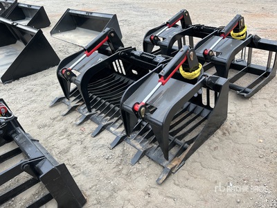 72 in Rock Skid Steer Grapple Bucket