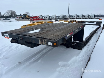 2008 Fontaine T/A 48 ft Extendable Double Drop Removable Gooseneck Upper deck 9ft 10in, rear deck 9ft 2in Remorque Surbaissée