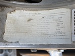 General Appearance with Motor Vehicle Safety Standards Label