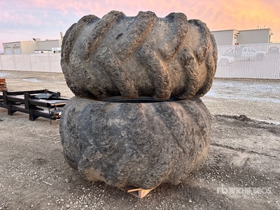 Quantity of (2) 35.5L32 Tyres - Fits Skidder