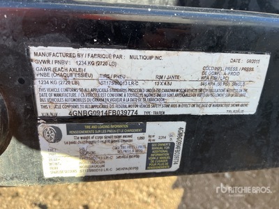 2015 Multiquip DCA25SSU4F 20 kW Mobile Generator Set