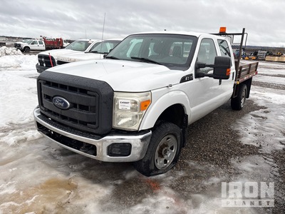 2012 Ford F-350 XL 4x4 Crew Cab Flatbed Truck (Inoperable)
