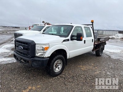 2012 Ford F-350 XL 4x4 Crew Cab Flatbed Truck (Inoperable)