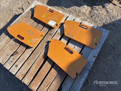 Quantity of (4) Skid Steer Counterweights