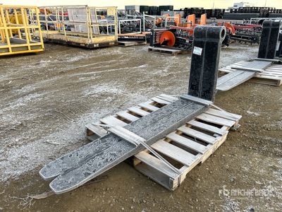 Quantity of (2) 2.5 in x 6 in x 72 in Fork Tines (Unused)