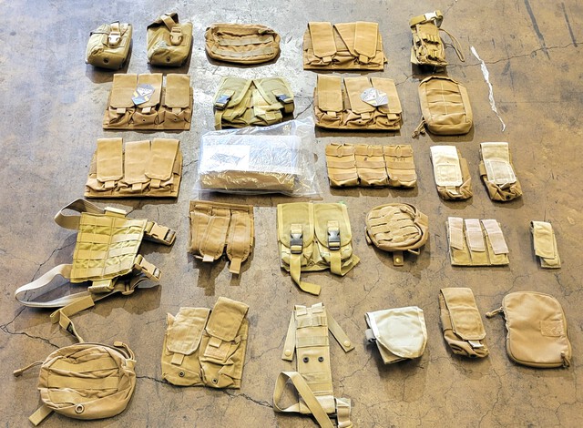 (299) Coyote, OD, Tan, & ACU Mixed Pouches