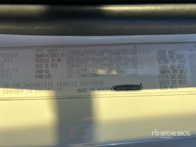 2016 Freightliner M2 106 6x4 Flatbed Truck