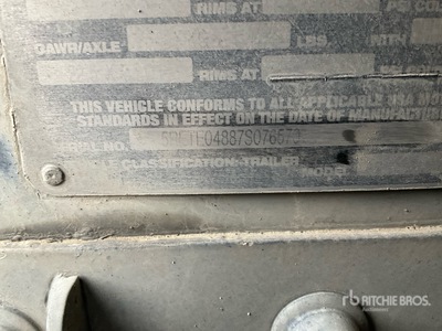 2007 Sturdyweld DS46SAL Quad/A Pup Dump Trailer