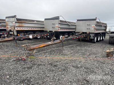 2015 OSW DS46SAL Quad/A Pup Dump Trailer