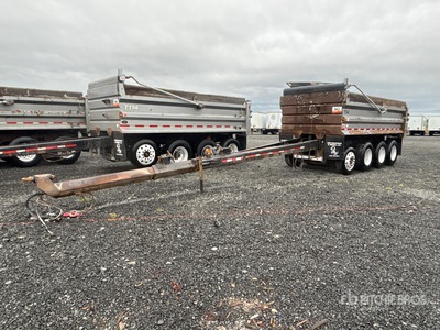 2015 OSW DS46SAL Quad/A Pup Dump Trailer
