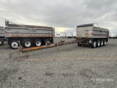 2015 OSW DS46SAL Quad/A Pup Dump Trailer