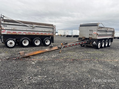 2015 OSW DS46SAL Quad/A Pup Dump Trailer
