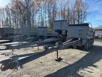 2015 OSW DS46SAL Quad/A Pup Dump Trailer