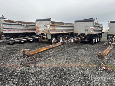 2015 OSW DS46SAL Quad/A Pup Dump Trailer