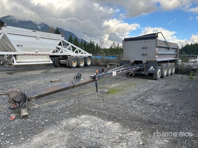 2015 OSW DS46SAL Quad/A Pup Dump Trailer