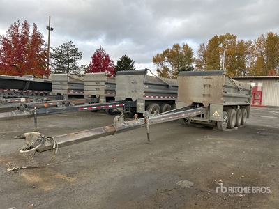 2012 OSW DS46SAL Quad/A Pup Dump Trailer