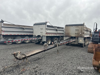 2012 OSW DS46SAL Quad/A Pup Dump Trailer