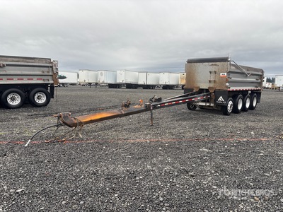 2012 OSW DS46SAL Quad/A Pup Dump Trailer