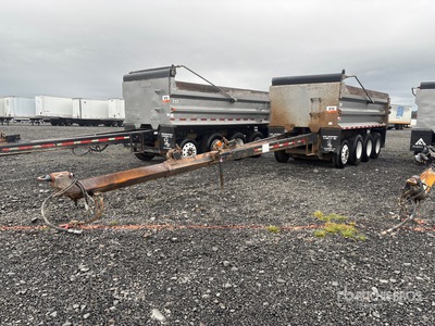 2012 OSW DS46SAL Quad/A Pup Dump Trailer