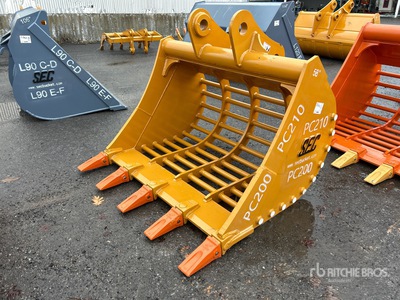 2025 SEC 58 in Skeleton Excavator Bucket - Fits komatsu PC200 (Unused)