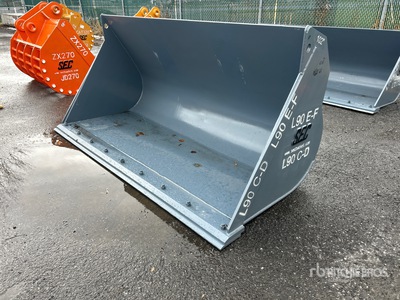 2025 SEC 102 in Q/C Wheel Loader Bucket - Fits Volvo L90 (Unused)